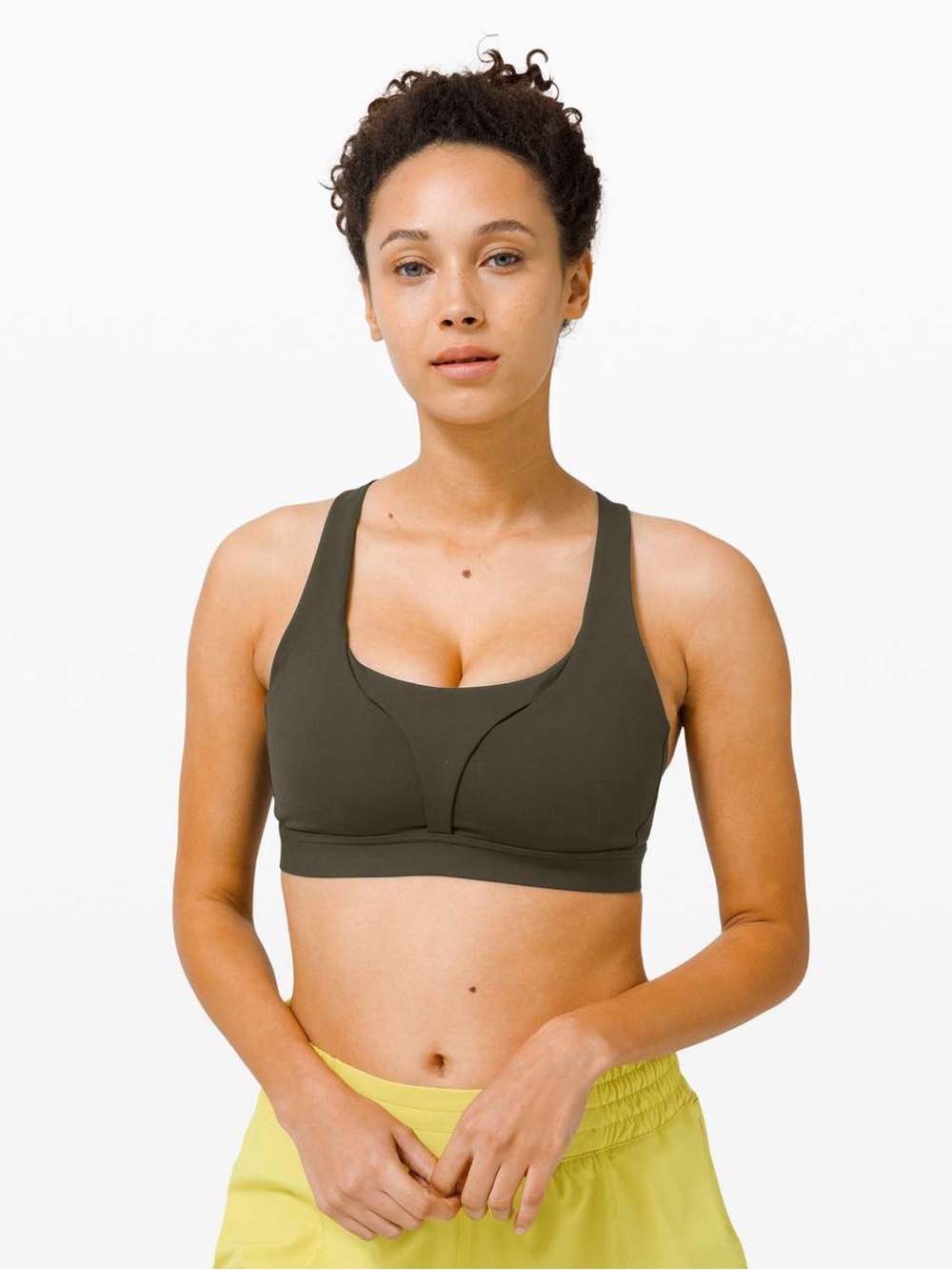 Lululemon Stash It All Bra, Dark Olive, Size 2 C/D